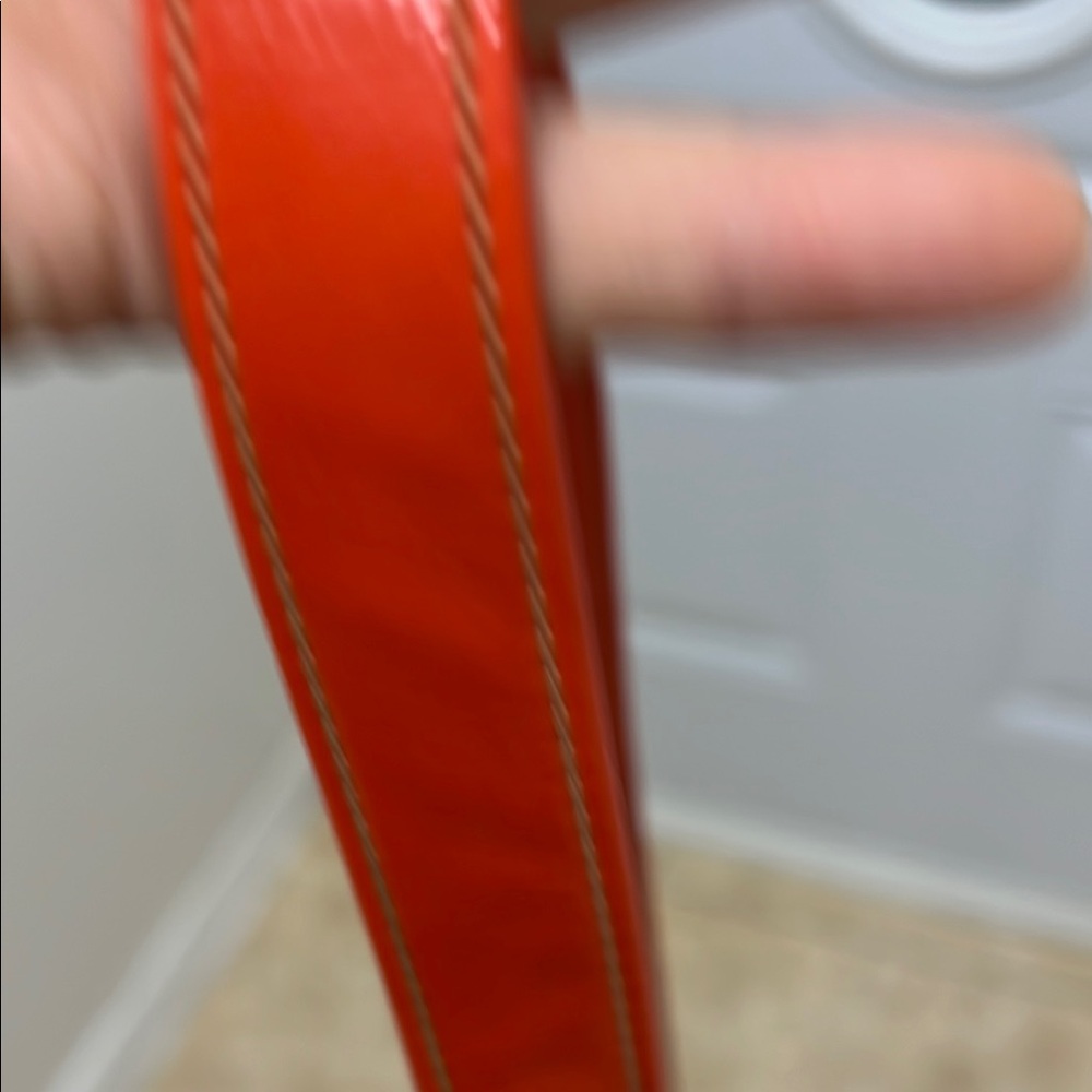 Kiss lock Elegant Orange Bow Clasp Bag - Picture 3 of 9